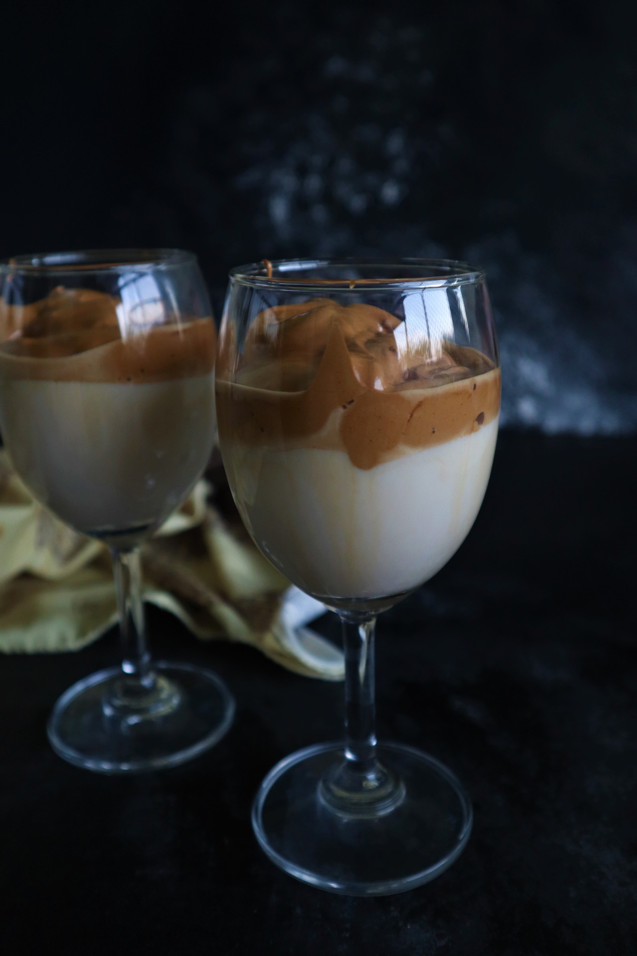 Dalgona, iced coffee, coffee trend, fromthecornertable, from the corner table, copyrightimage