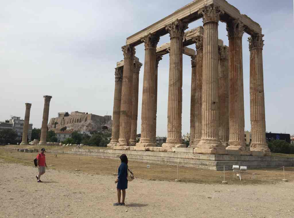 Athens Olympieion, from the corner table, #fromthecornertable