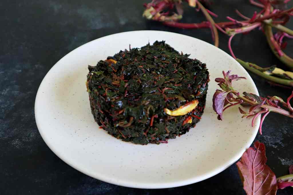 fromthecornertable, from the corner table, lal shaak, red spinach, chinese spinach 