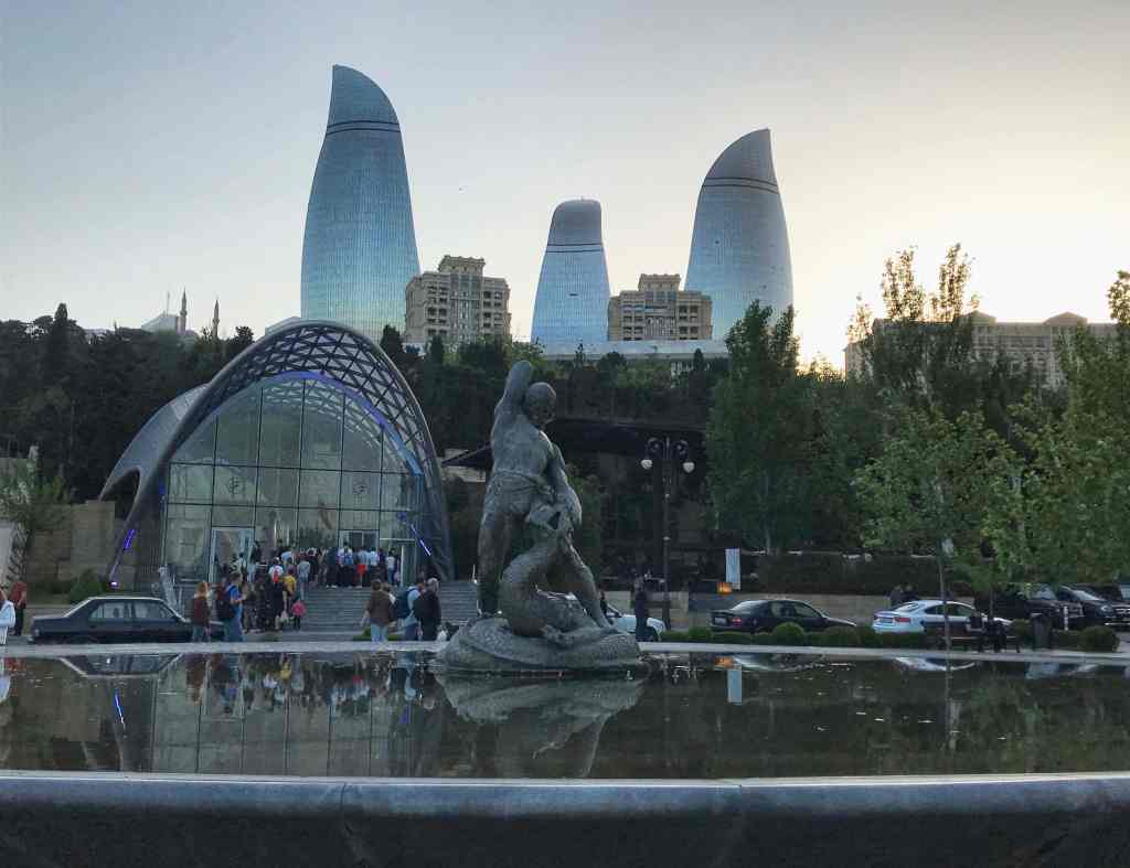 The Bahram Gur Statue in Baku, Azerbaijan | Copyright Image | From The Corner Table